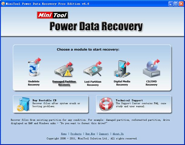 damaged partition recovery