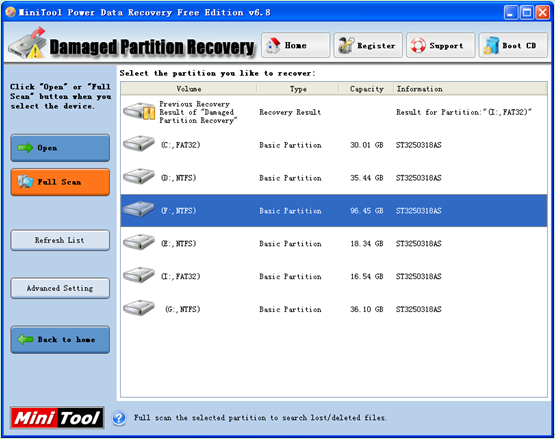 Thoroughly-scan-formatted-partition