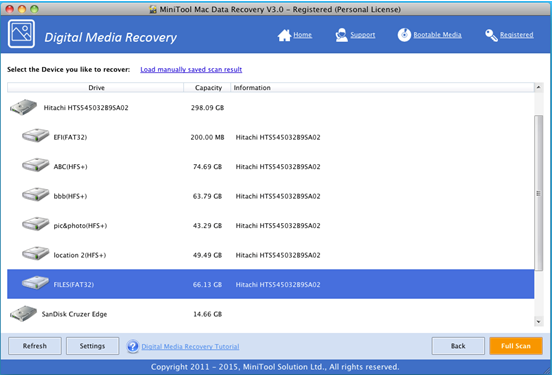 choose - the - target - partition - and - click - full - scan